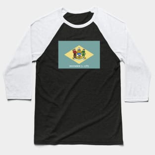 Flag of Delaware Baseball T-Shirt